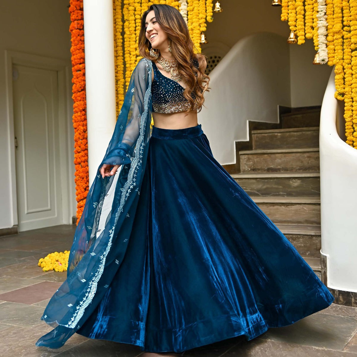 Indian Designer Velvet Lehenga Maroon Color Wedding Lehenga - Etsy Denmark